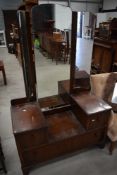 An early to mid 20th Century mahogany dressing table