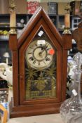 An Ansonia Clock Co, America 8 day steeple clock