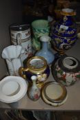 An assortment of ceramics, including Coalport with hand painted detail,AF.