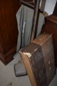 A 1940s Hoover vacuum cleaner and a selection of original tools