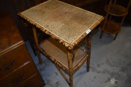 A bamboo occasional table