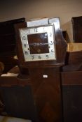 An early 20th Century grandaughter style long cased clock, runs but sometime misses chime
