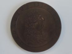 A George III 1797 Half Penny Pattern, observe side GEORGIUS III.D.G.REX., reverse BRITAINNIA 1797