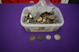 A collection of GB and World Coins, mainly modern, some Silver seen, 1860 Penny, 1876 Penny, 1918