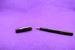 A Mabie Todd & co Swan Self Filler leverfill fountain pen in BHR (discoloured), screw cap with the