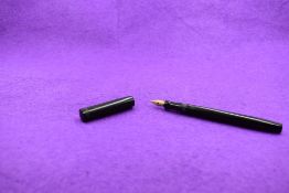 A Mabie Todd & co Swan Self Filler leverfill fountain pen in BHR (discoloured), screw cap, with Swan
