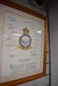 A print relating to the Dam Busters 617 squadron