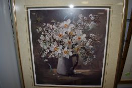 A Ltd Ed print, after Ann Cotterall, still life, signed and num 395/850, 40 x 35cm, plus frame and