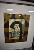 A Ltd Ed lithographic print, after Simon King, Edward Grinston, signed, num 1/8, 47 x 37cm, plus