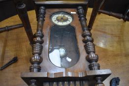 A 19th Century mahogany cased Vienna style wall clock