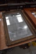 An Antique gilt frame wall mirror, approx. 64 x 39cm