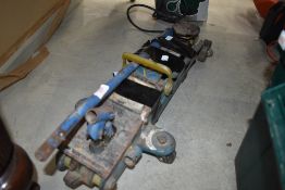 A trolley jack