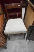 A 19th Century mahogany dining chair in the Regency style