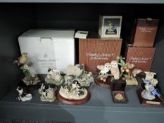 A collection of Country Artists and Border Fine Arts Studies including Barn Owls, Sheepdogs with