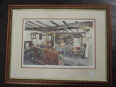 Two Ltd Ed prints, after Judy Boyes, Queens Head, and Daffodil Time, Troutbeck, nums 931 and 703/