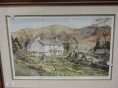 Two Ltd Ed prints after Judy Boyes Daffodil Time Troutbeck signed num 143/850 25 x 39cm and Hamlet
