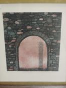 A mixed media picture, etching with aquatint, Y Morgrugyn Cloff, Manawydan Son of Llyr, attributed