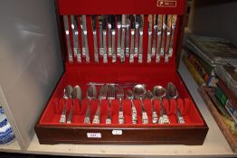 A cased set of Oneida cutlery