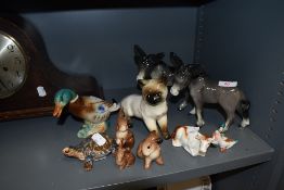 A selection of animal and farm yard figures and studies
