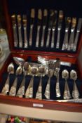 A cased canteen of cutlery by Community