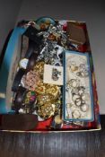 A selection of costume jewellery including watches necklace etc