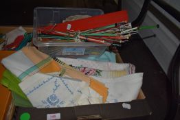 A selection of table cloths linen and similar