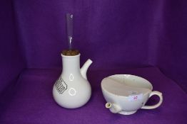 An invalid cup and a similar late Victorian vapour inhaler