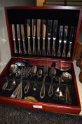 A cased set of cutlery by Harmoniques Guy Degrenne