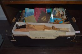 A selection of sewing haberdashery and craft items including Encyclopedia of Needlework
