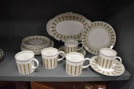 A part coffee service by Susie Cooper in the Persia design