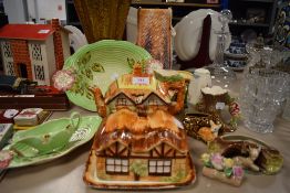 A selection of ceramics including cottage ware, Hornsea pottery and Stafford etc
