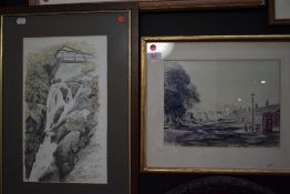 Three prints including Stock Ghyll Ambleside and ballerinas