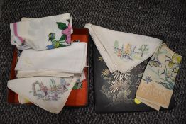 A selection of vintage handkechiefs