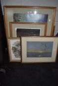 A selection of bird and animal themed prints