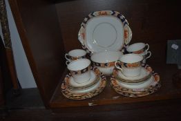 A part tea service by Queens china in the Rosina design