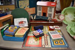 A selection of Board and Card Games including Travel Scrabble, Monopoly, Bobs Yr Uncle, Old Maid,