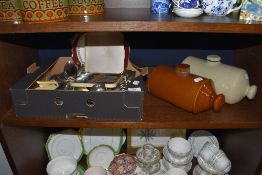 A selection of table wares cutlery and flatware