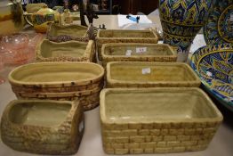 A selection of planters in naturalistic designs by Hillstonia