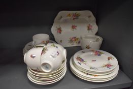 Two part tea services including Coalport reg no 727053