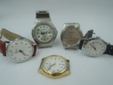 A small selection of wrist watches of various brands including Kenneth Cole, Sekonda, Fishbone etc