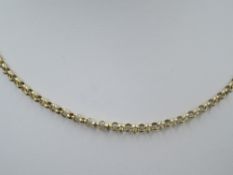 A 9ct gold belcher chain, approx 18' & 9.8g