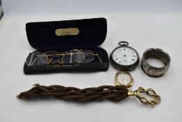 A 9ct gold wrist watch by Minster having a baton & Arabic numeral dial with subsidiary seconds in
