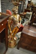 A reproduction Baroque Venetian style multi branch floorlamp, height approx. 190cm