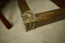 A traditional brass fine fender