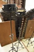 Two torchere style flower stands