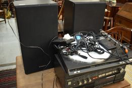 A selection of Technics separates including SL-BD21 turntable