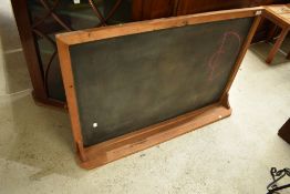 A vintage pine framed blackboard, width approx. 98cm
