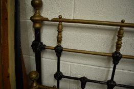 A Victorian bed frame, width approx. 140cm