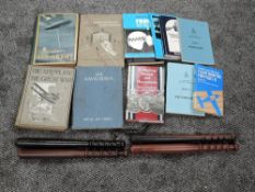 Four wooden Truncheons, black and brown & black both named Liverpool Police 77G & Liverpool Police