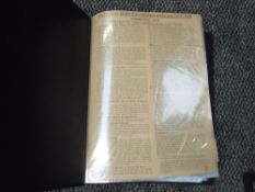An album of WW2 pamphlets and booklets including National Service Act 1939, War Damage Act 1941, The